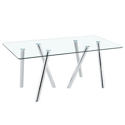 Dining Table With Transparent Surface