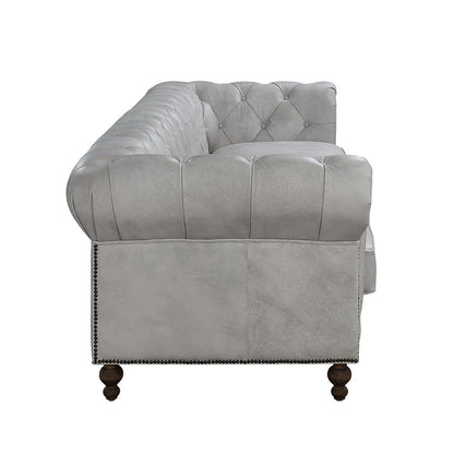 Ofer - Sofa - Vintage White Top Grain Leather