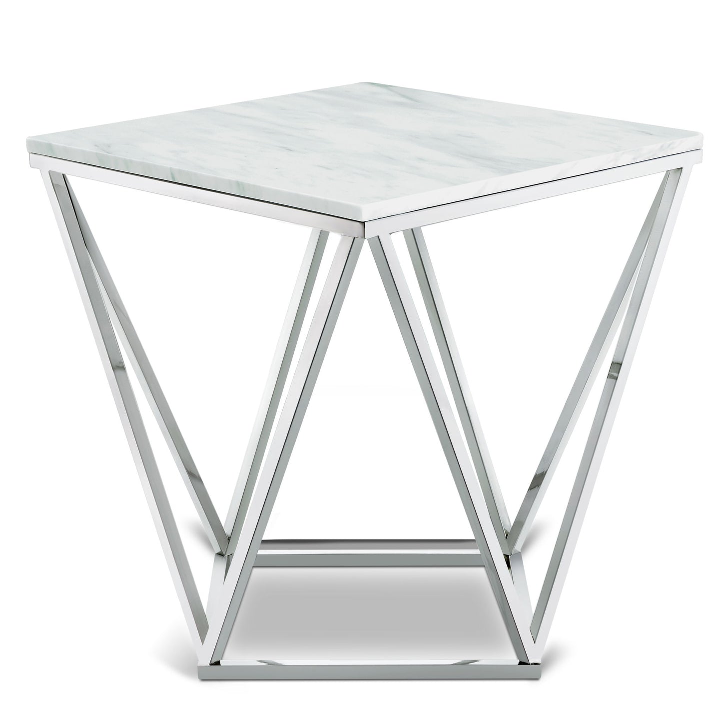 Skylar - End Table - Pearl Silver