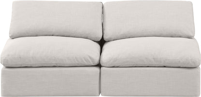 Indulge - Linen 2 Seat Modular Armless Sofa