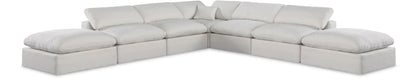 Comfy - 7 Piece Linen Modular Corner Sectional