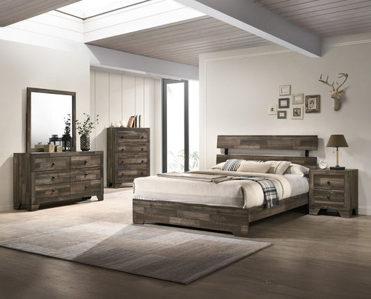 Atticus - Queen 5 Piece Bedroom Set - Brown