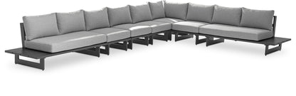 Maldives - 7 Piece Water Resistant Outdoor Patio Modular Sectional With Gray Base