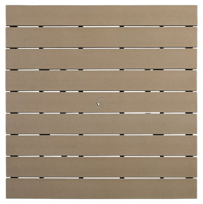 Fairen Trail - Square Counter TBL w/Umb OPT - Black / Driftwood