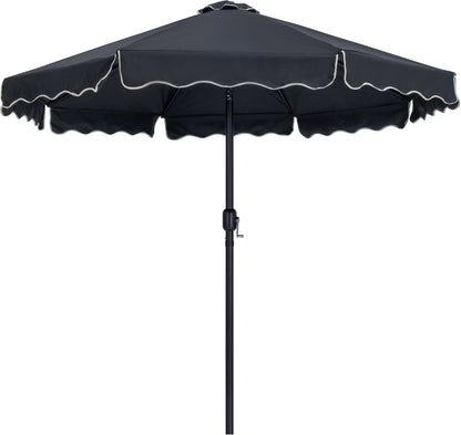 Amalfi - Aluminum Patio Umbrella - Light Brown Base / Black Pole