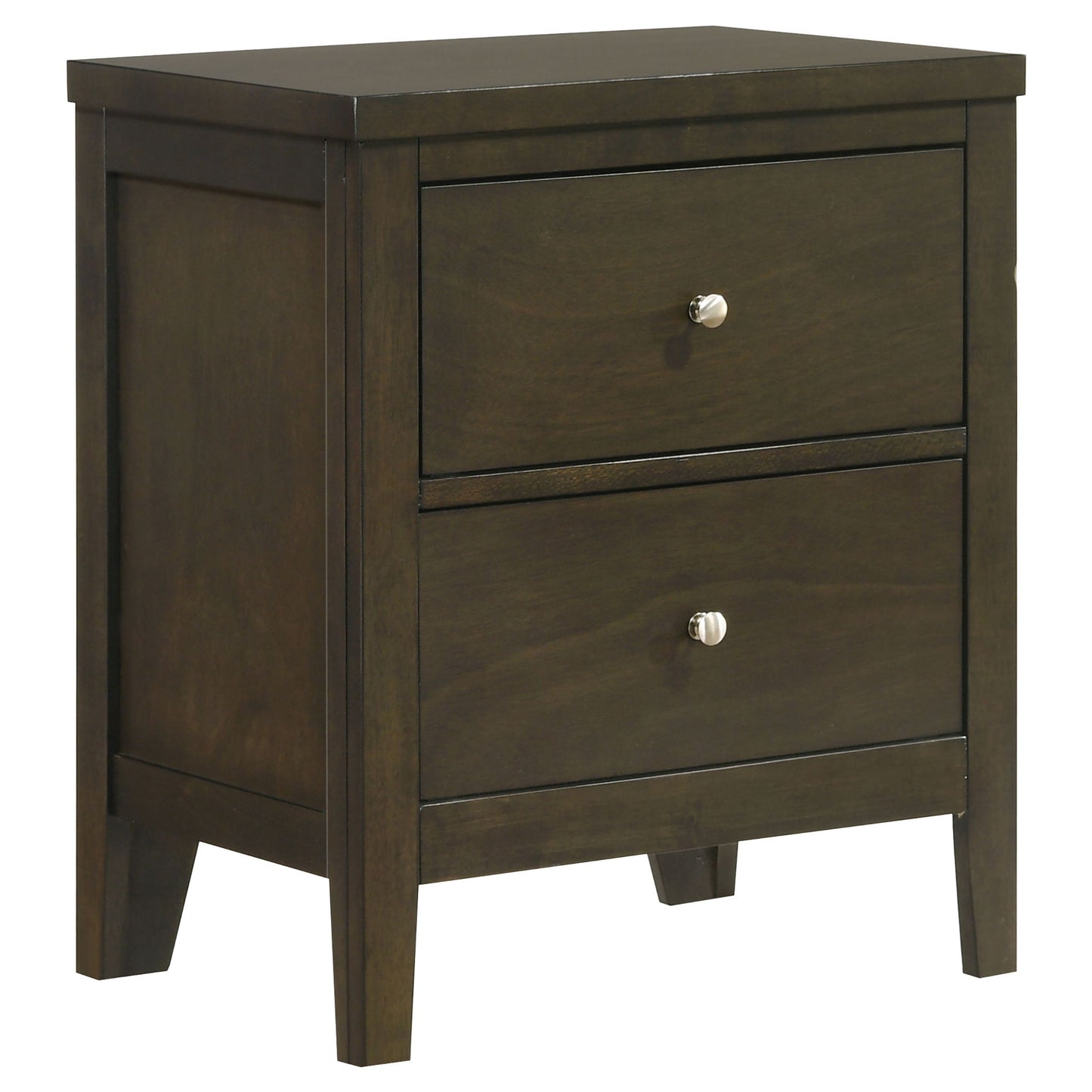 Clement - 2 Drawer Nightstand Bedside Table - Espresso