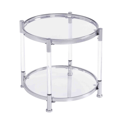 Contemporary Round Tempered Glass Table
