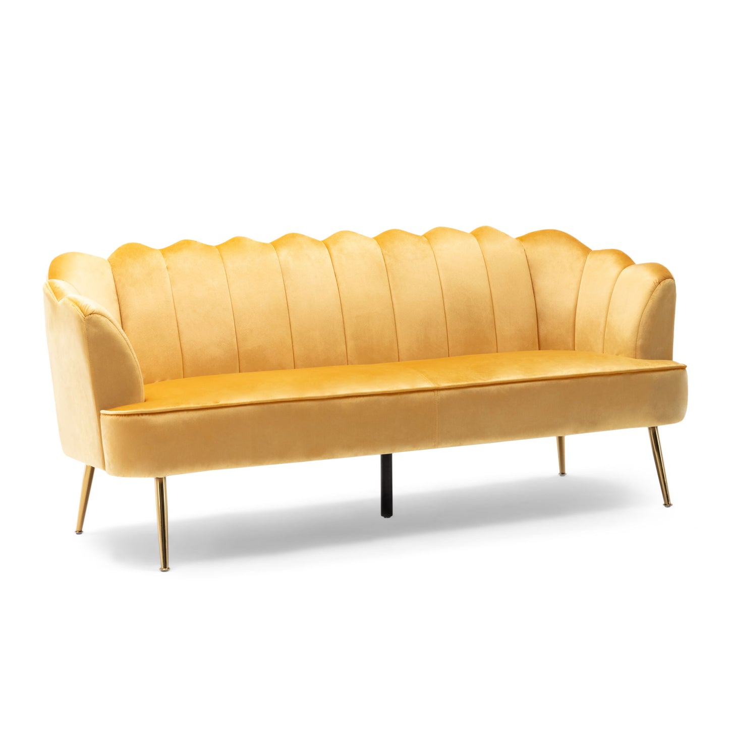 Modern Glam 3 Seater Sofa With Texture