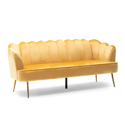 Modern Glam 3 Seater Sofa With Texture