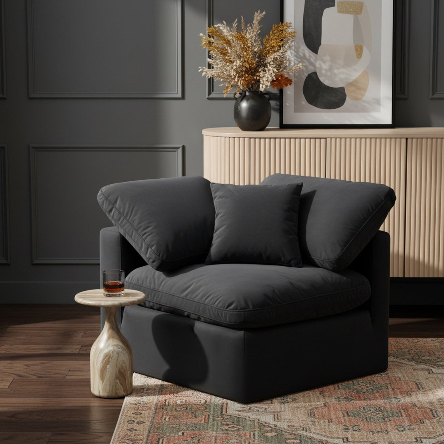 Indulge - Velvet Corner Chair