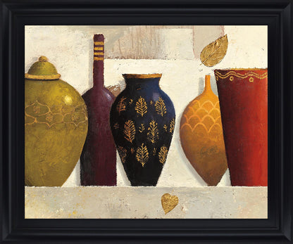 Golden Leaf Display - 28" x 34" Framed Wall Art