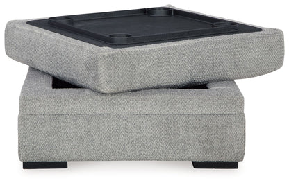 Casselbury - Ottoman With Storage - Cement