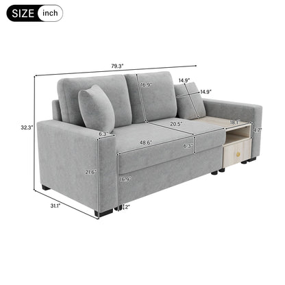 Modular Sofa Couch With Storage Armrest And Center Console