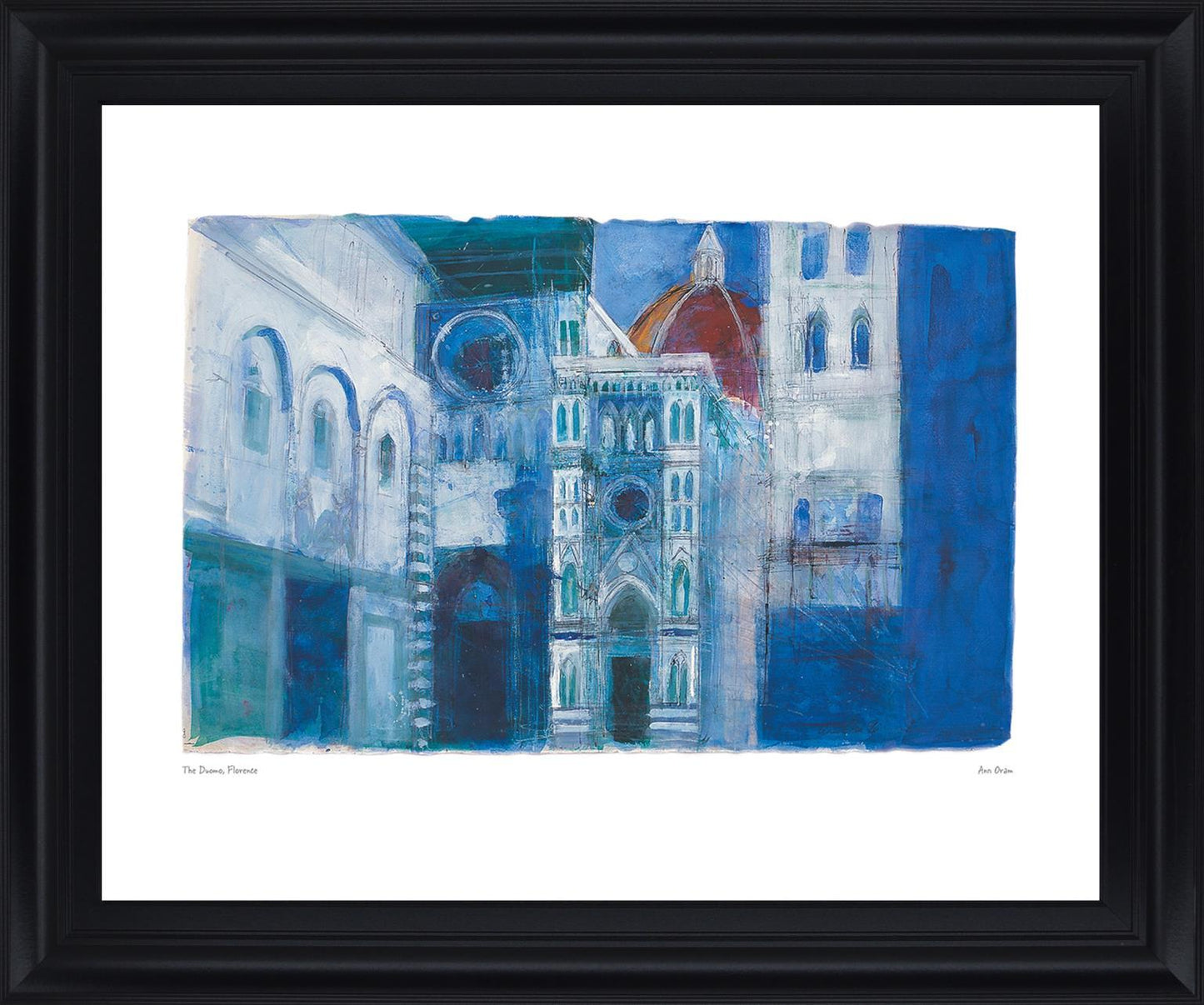 Azure Cathedral - 28" x 34" Framed Wall Art