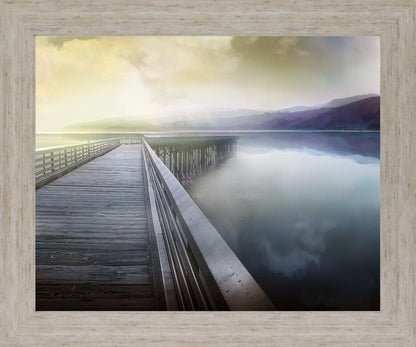 Serene Dawn Pathway - 28" x 34" Framed Wall Art