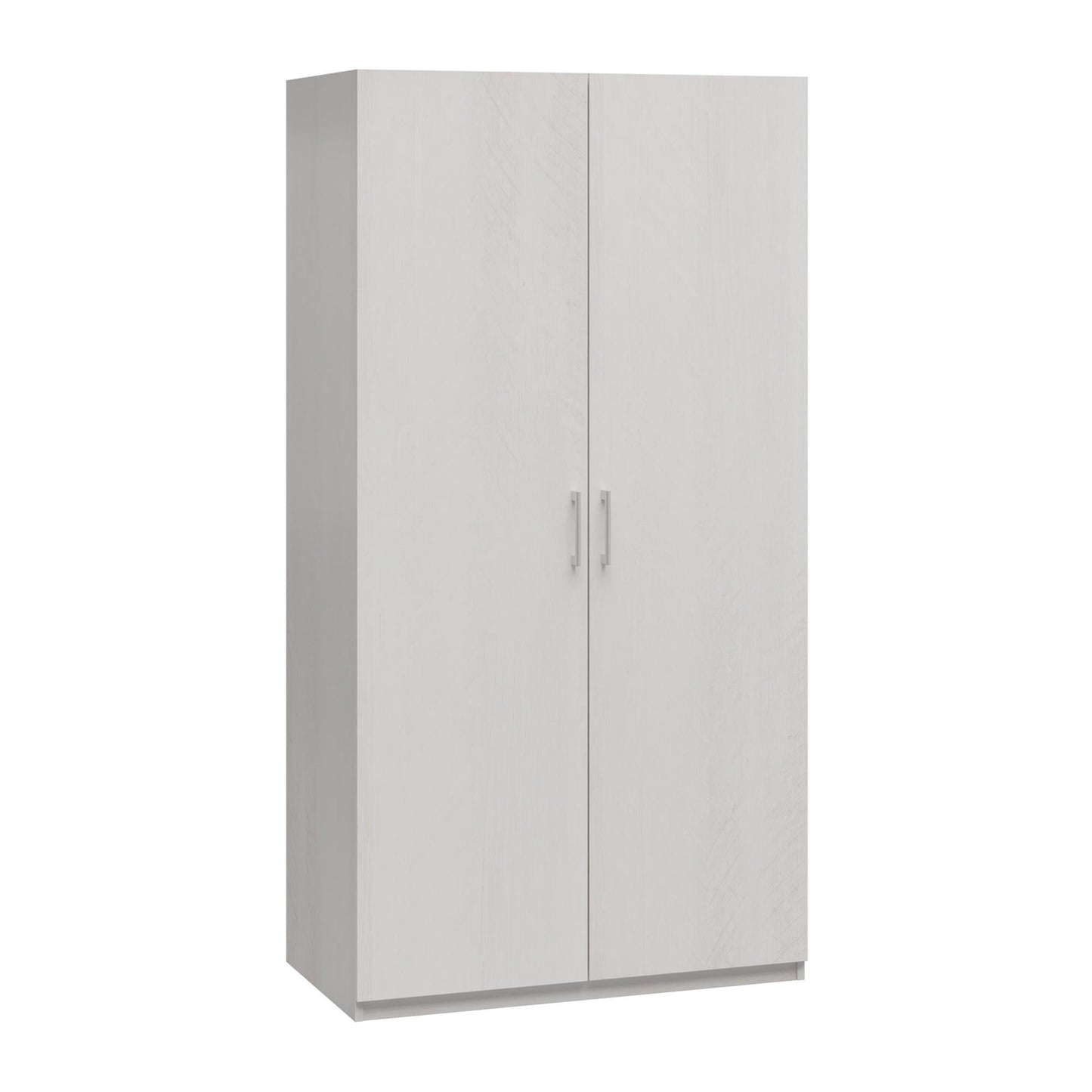 Suite Style Modular Extra Wide Wardrobe With Open Shelves - White
