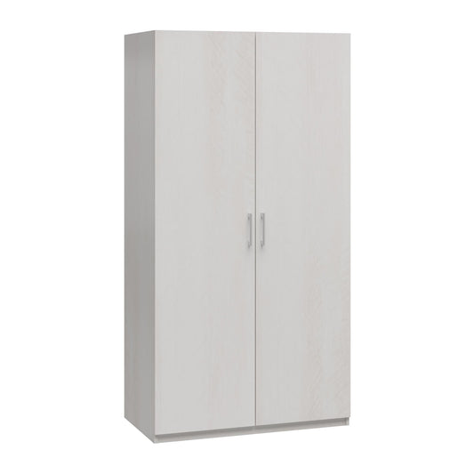 Suite Style Modular Extra Wide Wardrobe With Open Shelves - White