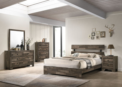 Atticus - Queen Bed In One Box - Brown