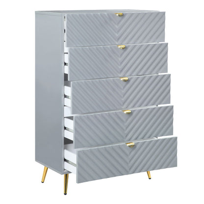 Gaines - Chest - Gray High Gloss