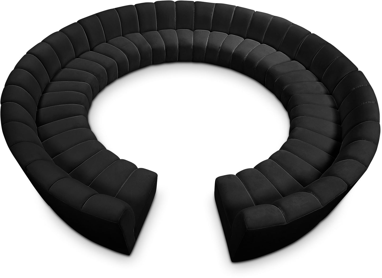 Infinity - 12 Piece Velvet Modular Sectional