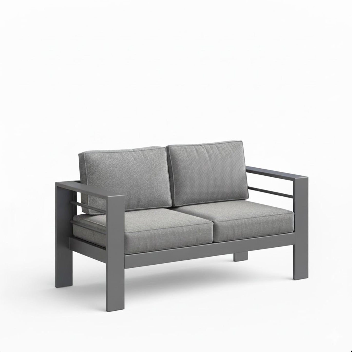 All-Weather Patio Loveseat With Thick Cushions