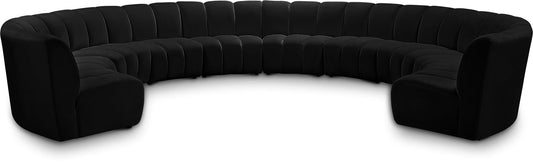 Infinity - 10 Piece Velvet Modular Sectional