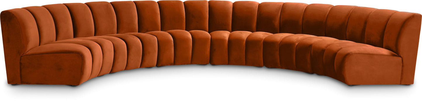 Infinity - 6 Piece Velvet Modular Sectional