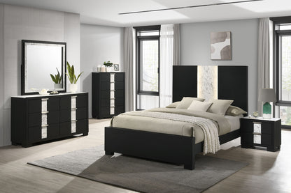 Rangley - Dresser And Mirror - Black