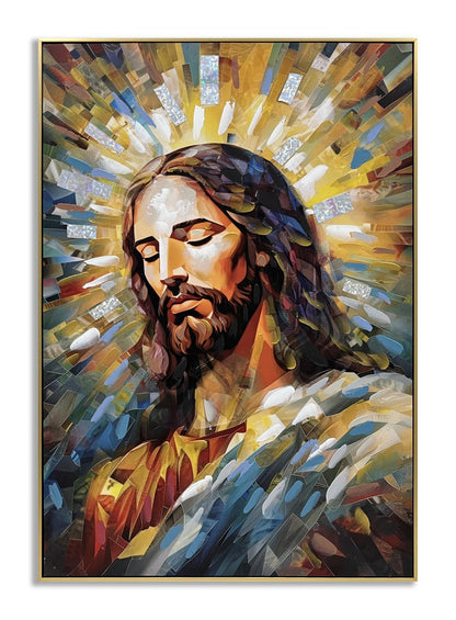 Radiant Serenity Portrait - 40" x 28" Framed Wall Art