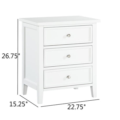 Luca - 3 Drawer Nightstand