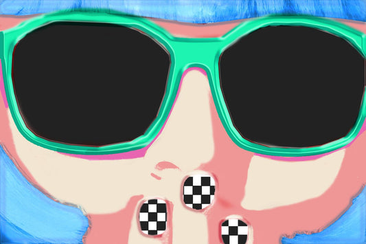 Neon Girl (Small) - Blue