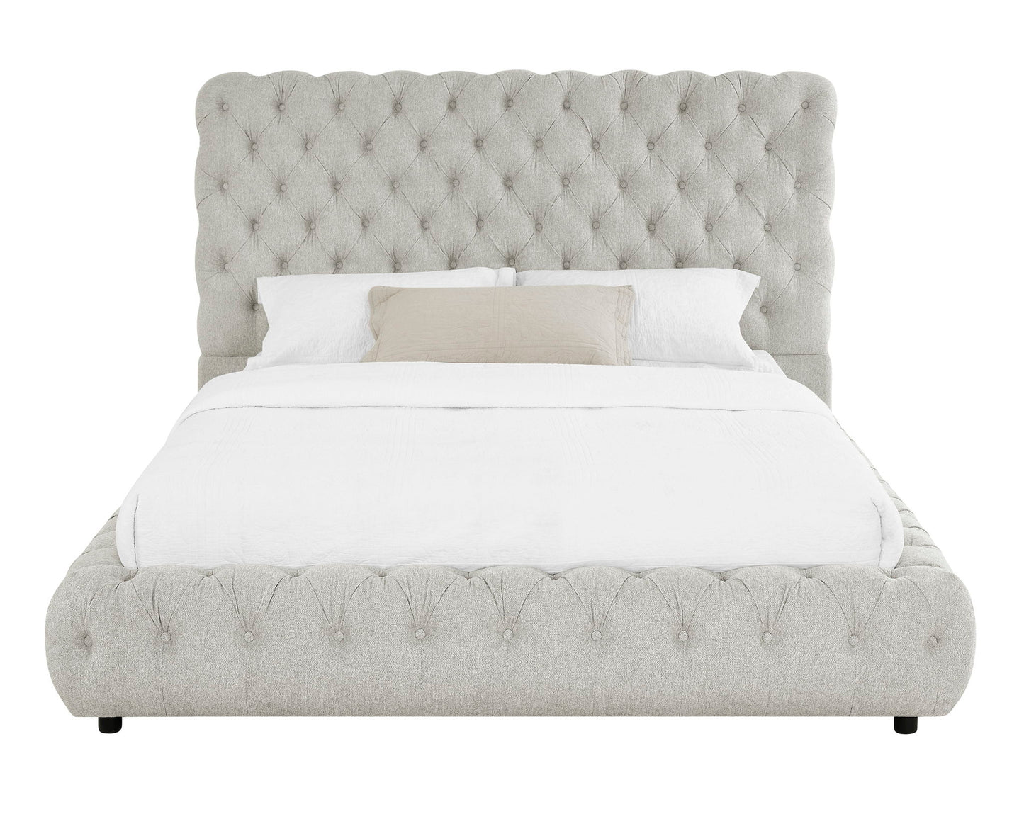 Flory - King Bed - Dove