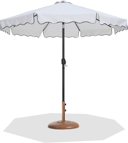 Amalfi - Patio Umbrella - Light Brown Base / Black Pole