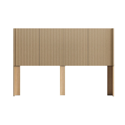 Modern Wide Wall Mounted Fluted Panel Headboard