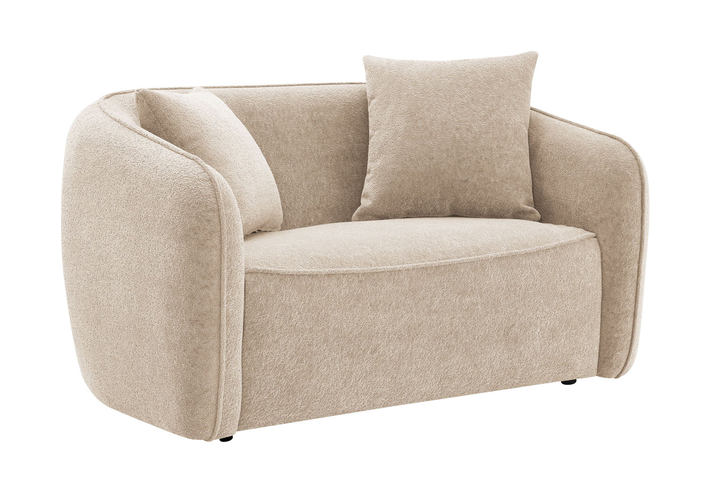 Keith - Loveseat With 2 Matching Color Toss Pillows