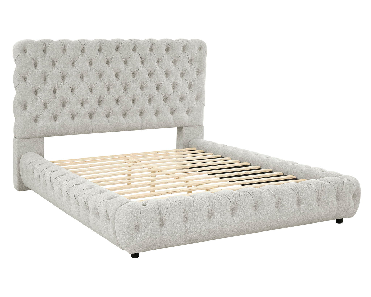 Flory - Queen Bed - Dove
