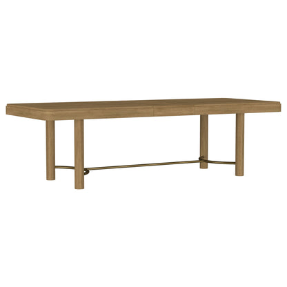 Benson - Extension Leaf Dining Table With Trestle Base - Sand