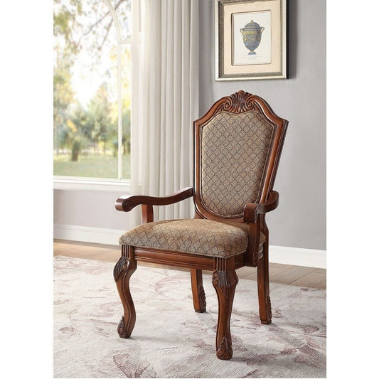 Chateau De Ville - Fabric Arm Chair (Set of 2) - Cherry