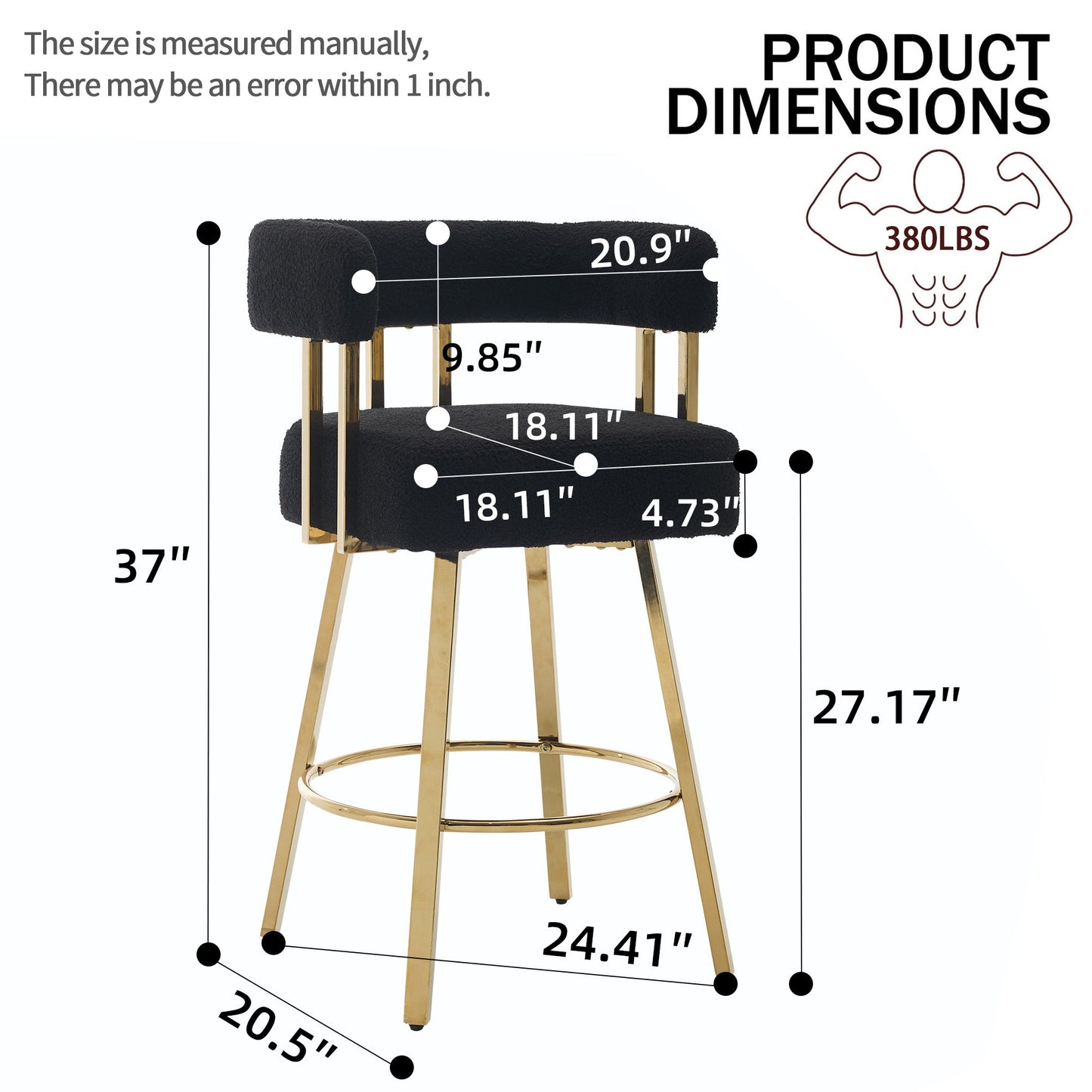 Decorative Upholstered Side Chair For Living Room (Set of 2)