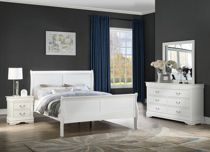 Louis Philip - Queen 4 Piece Bedroom Set - White