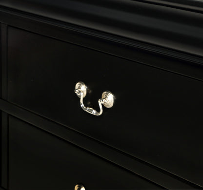 Louis Philip - Queen 4 Piece Bedroom Set - Black