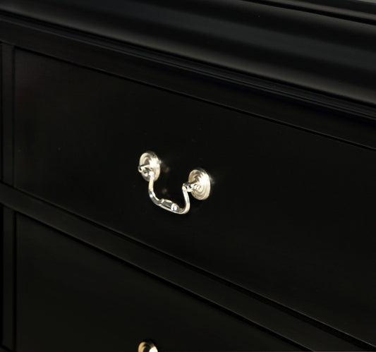 Louis Philip - Dresser & Mirror - Black