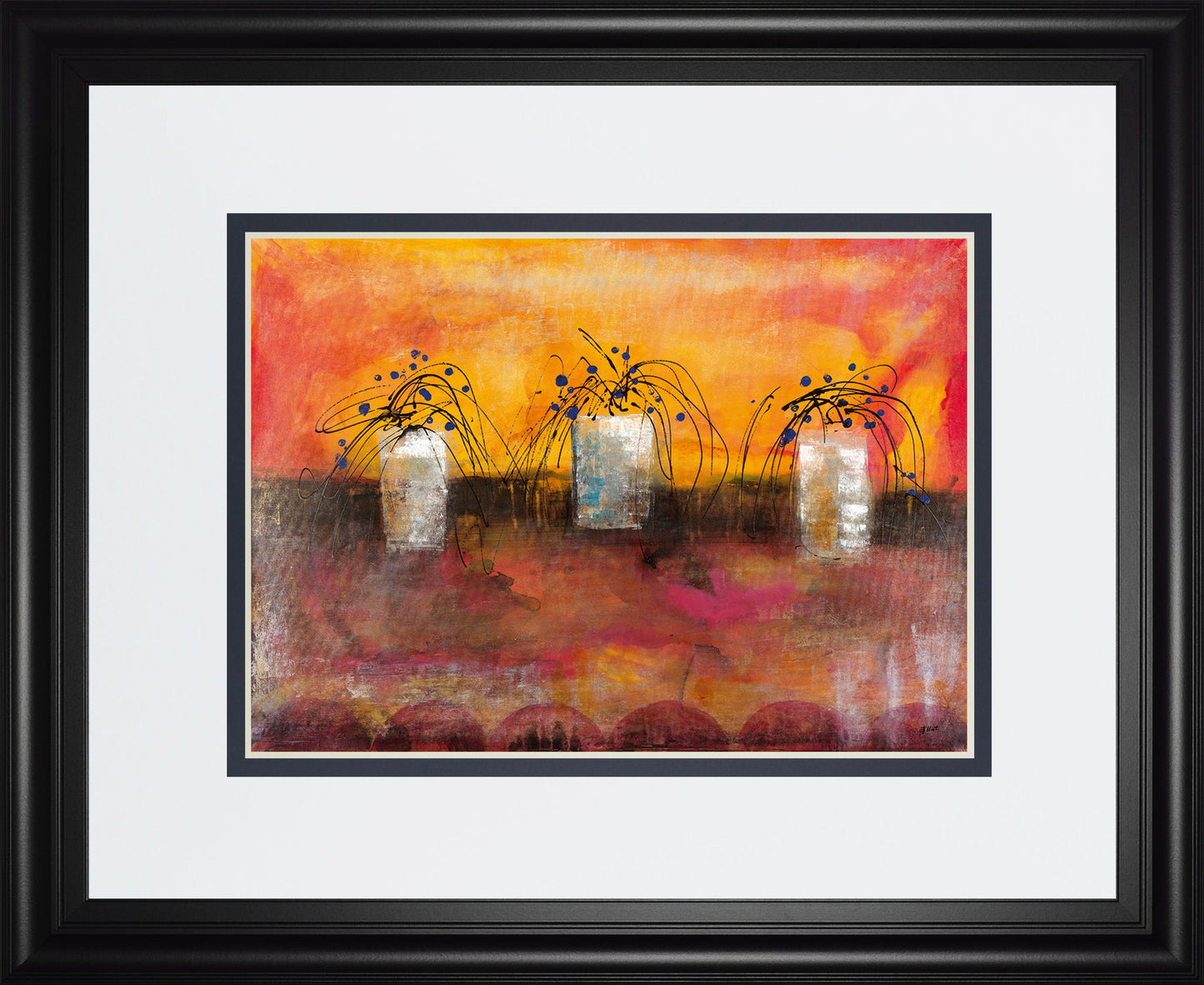 Old Boxes IIl By Elliot - Framed Print Wall Art - Orange