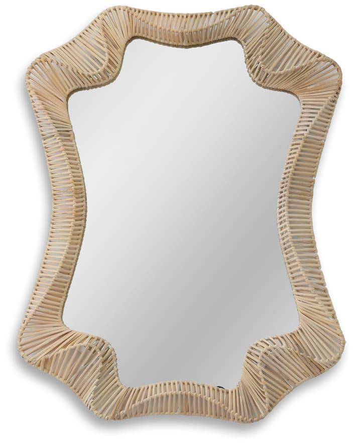 Rippled Rattan Reflection - 27" x 36" Framed Wall Mirror