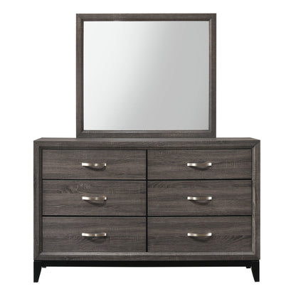 Contemporary 6 Drawer Dresser With Handles