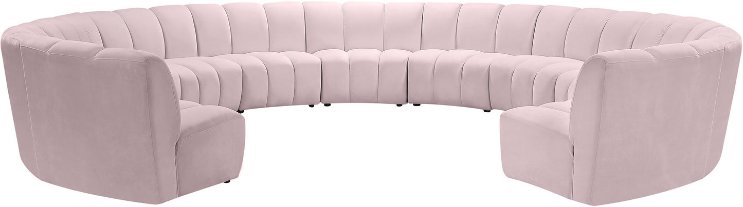 Infinity - 11 Piece Velvet Modular Sectional