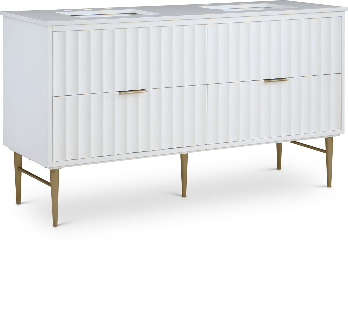 Modernist - Bathroom Vanity With Gold Legs