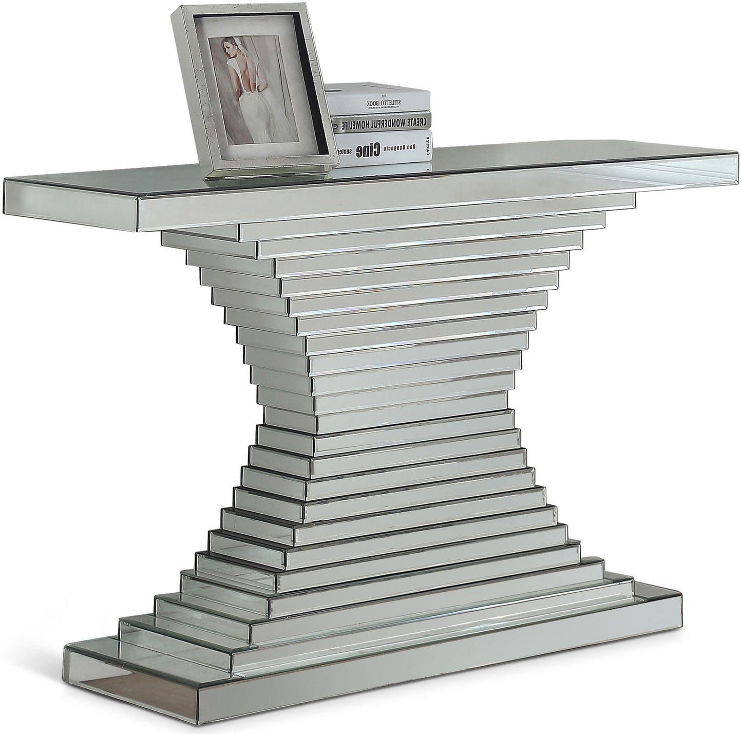 Nexus - Console Table - Pearl Silver