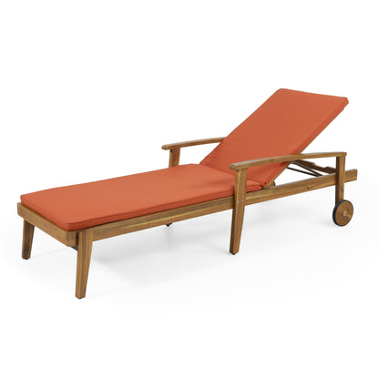 Jason - Chaise Lounge Adjustable Acacia Wood Outdoor Furniture