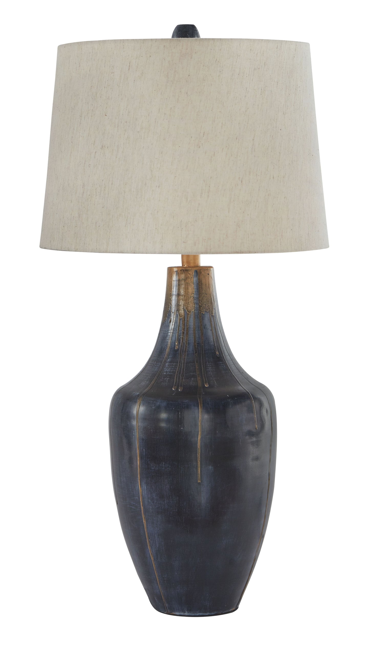 Evania - Metal Table Lamp  - Indigo